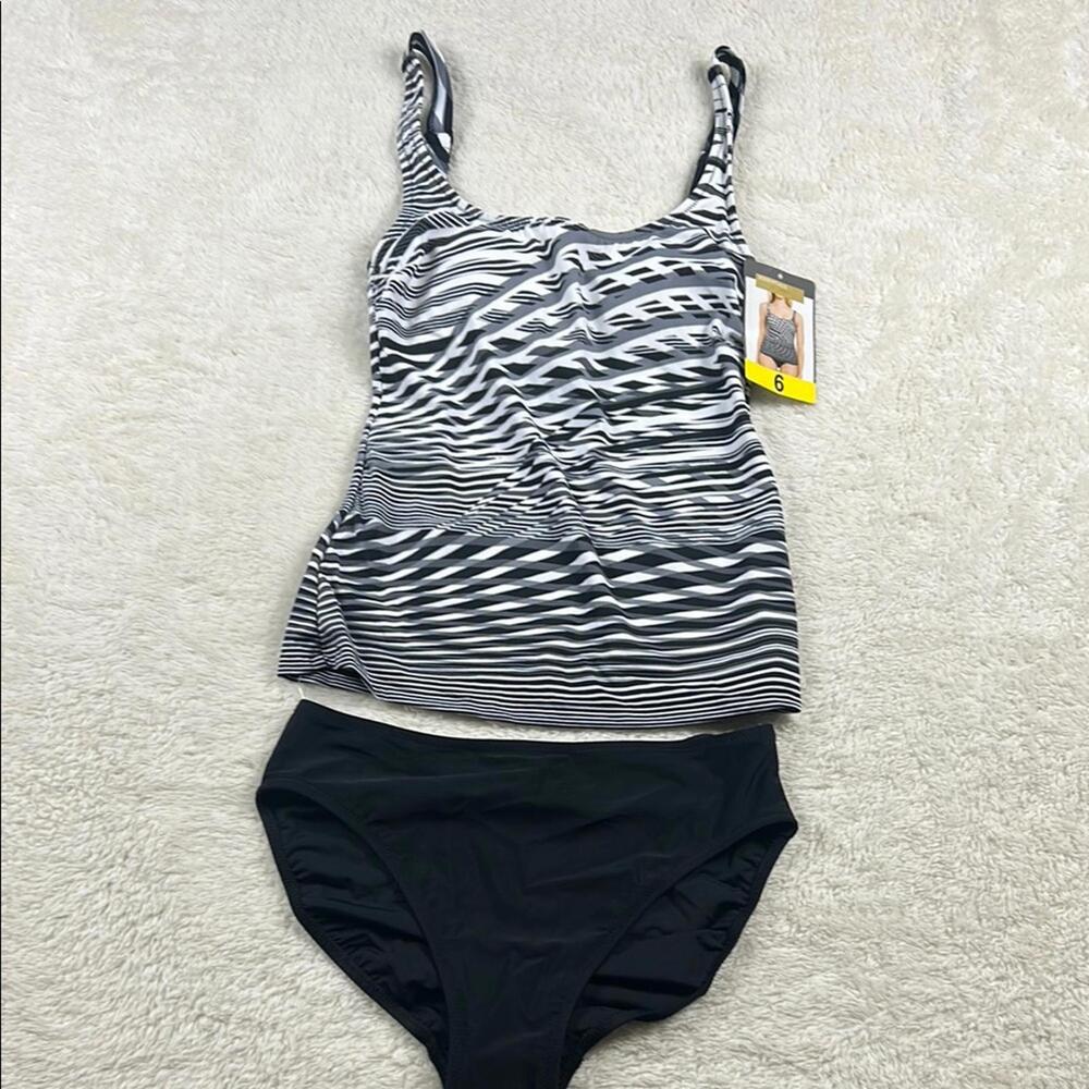 Essentials Monochrome Zebra Bikini Set